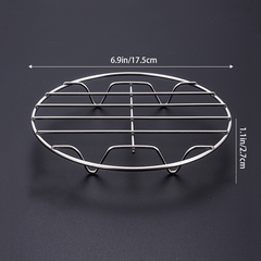 201 Stainless Steel Steaming Rack Steaming Grid Round Mini Small Steamer