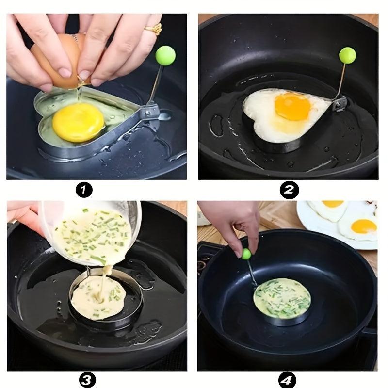 1pc Stainless Steel Egg Cooking Rings Pancake Mold Kitchen Gadgets