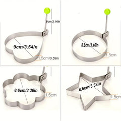 1pc Stainless Steel Egg Cooking Rings Pancake Mold Kitchen Gadgets