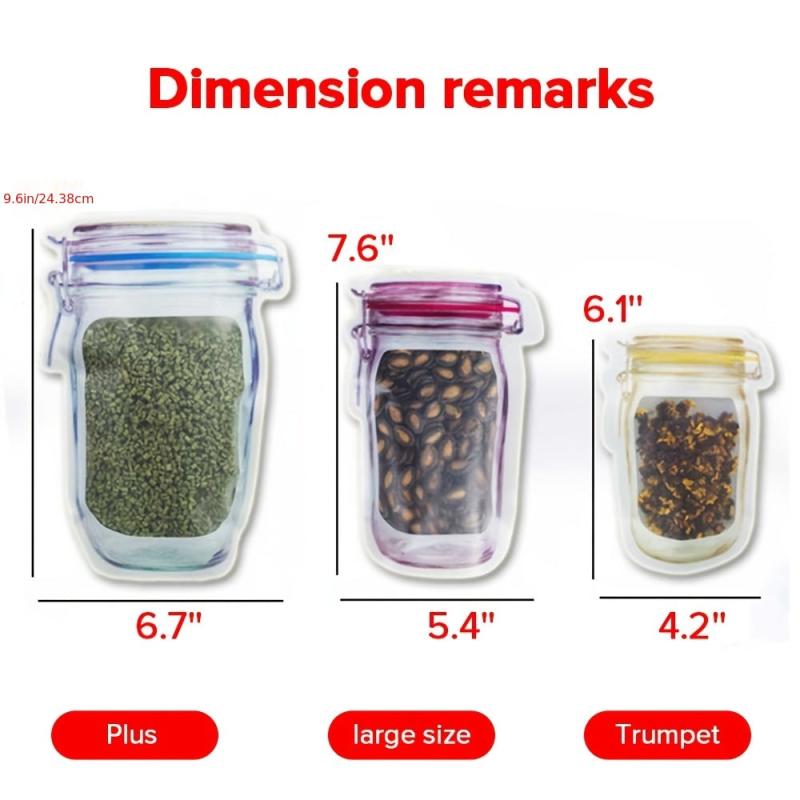 1pc Mason Jars Self Adhesive Sealing Bag Kitchen Organizer