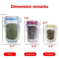 1pc Mason Jars Self Adhesive Sealing Bag Kitchen Organizer