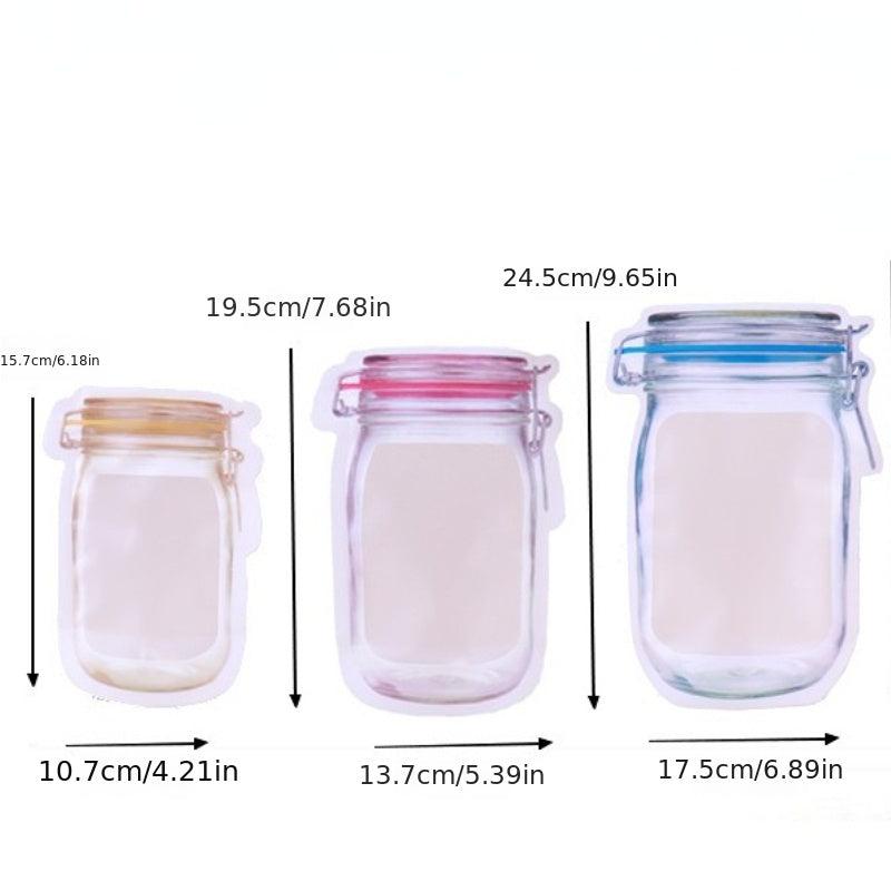 1pc Mason Jars Self Adhesive Sealing Bag Kitchen Organizer