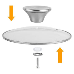 Universal Pot Lid Handle Cast Iron Enamel Cap Bead Stainless Steel
