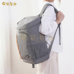 Reusable Thermal Lunch Bag with Cup Holders