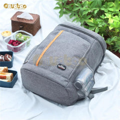 Reusable Thermal Lunch Bag with Cup Holders