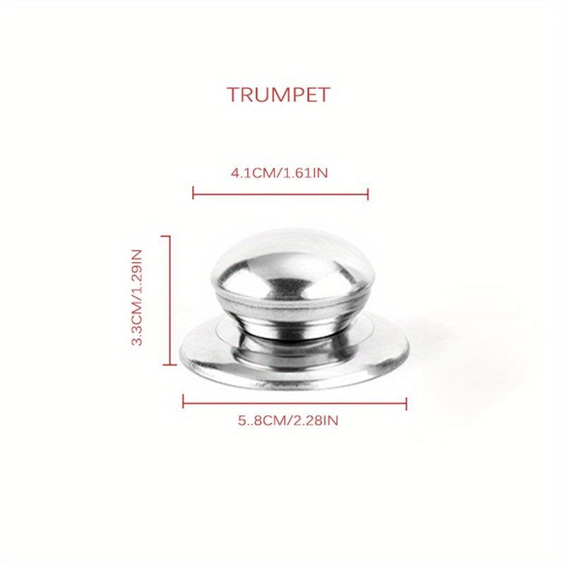 Large Round Stainless Steel Pot Lid Handle with Screws Kitchen Accessory