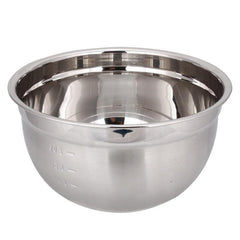 Thickened Stainless Steel Egg Beater with Splash-Proof Round Bottom