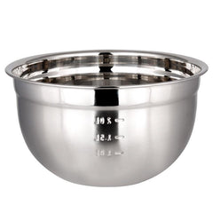 Thickened Stainless Steel Egg Beater with Splash-Proof Round Bottom