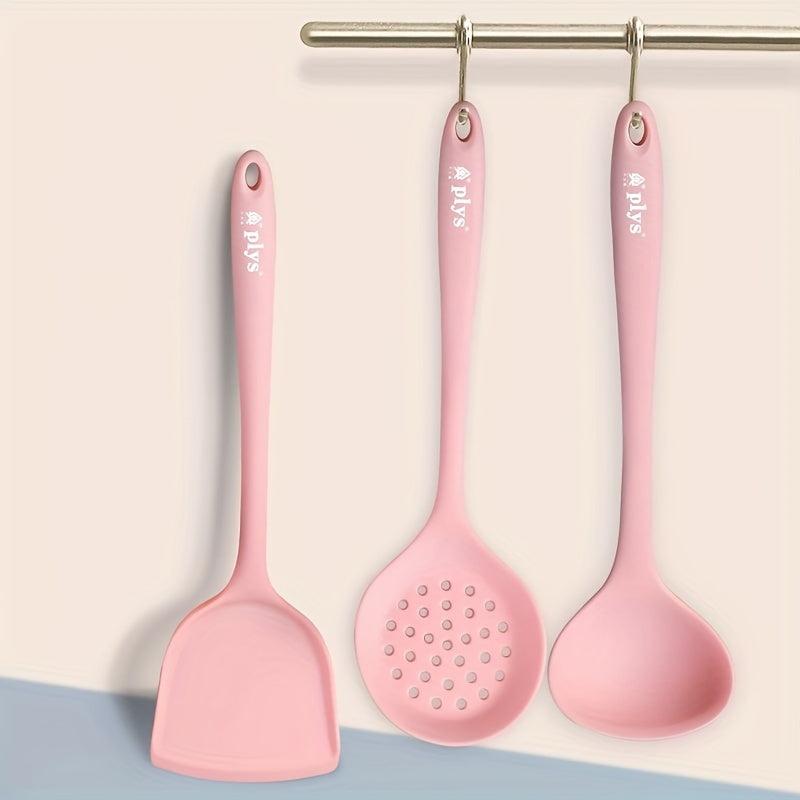 3pcs Silicone Turner Spatulas For Cooking Nonstick Kitchen Wok Turner