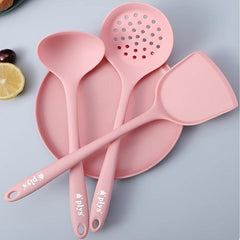 3pcs Silicone Turner Spatulas For Cooking Nonstick Kitchen Wok Turner