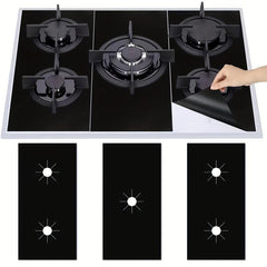 5pcs Gas Stove Burner Covers with 2pcs Gap Covers - Heat Resistant and Washable