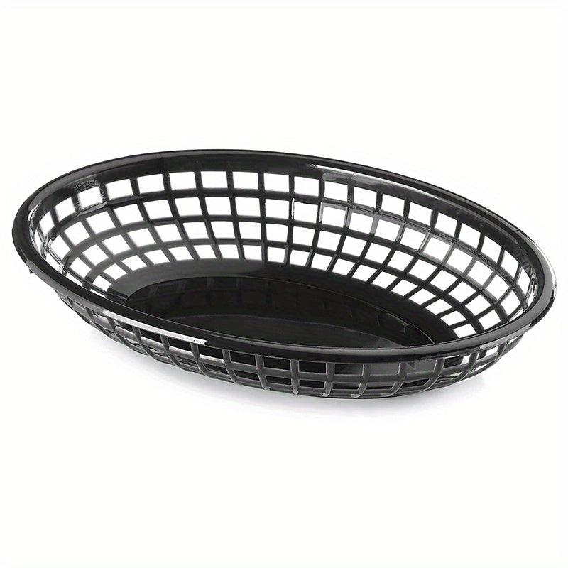 3pcs Plastic Bread Basket Hamburger Popcorn Fries Basket