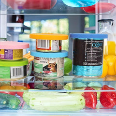 4pcs Silicone Can Lids for Pet Food, Universal 3 In 1, Dog Cat, Kitchen Gadgets