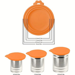 4pcs Silicone Can Lids for Pet Food, Universal 3 In 1, Dog Cat, Kitchen Gadgets