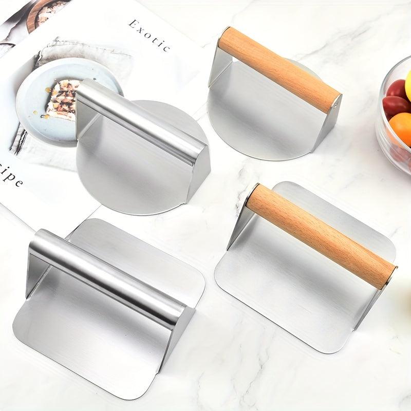Stainless Steel Burger Press Smasher Kit for Griddle