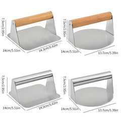 Stainless Steel Burger Press Smasher Kit for Griddle