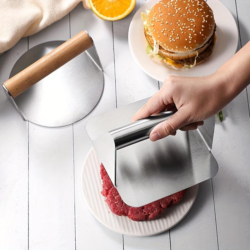 Stainless Steel Burger Press Smasher Kit for Griddle