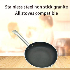 Nonstick Stainless Steel Frying Pan for Gas Stove Top & Induction Cooker