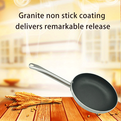 Nonstick Stainless Steel Frying Pan for Gas Stove Top & Induction Cooker