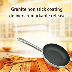 Nonstick Stainless Steel Frying Pan for Gas Stove Top & Induction Cooker