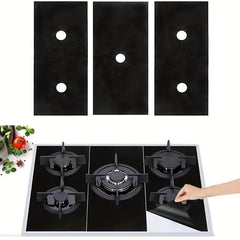 3pcs Gas Range Stove Protectors Heat Resistant Washable Reusable Stove Top Cover