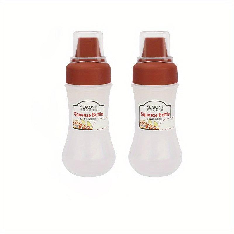3pcs Squeeze Sauce Bottle Set Plastic Salad Tomato Oyster Honey Dispenser