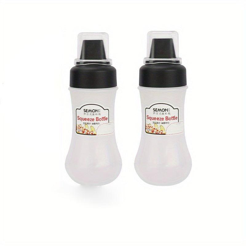 3pcs Squeeze Sauce Bottle Set Plastic Salad Tomato Oyster Honey Dispenser