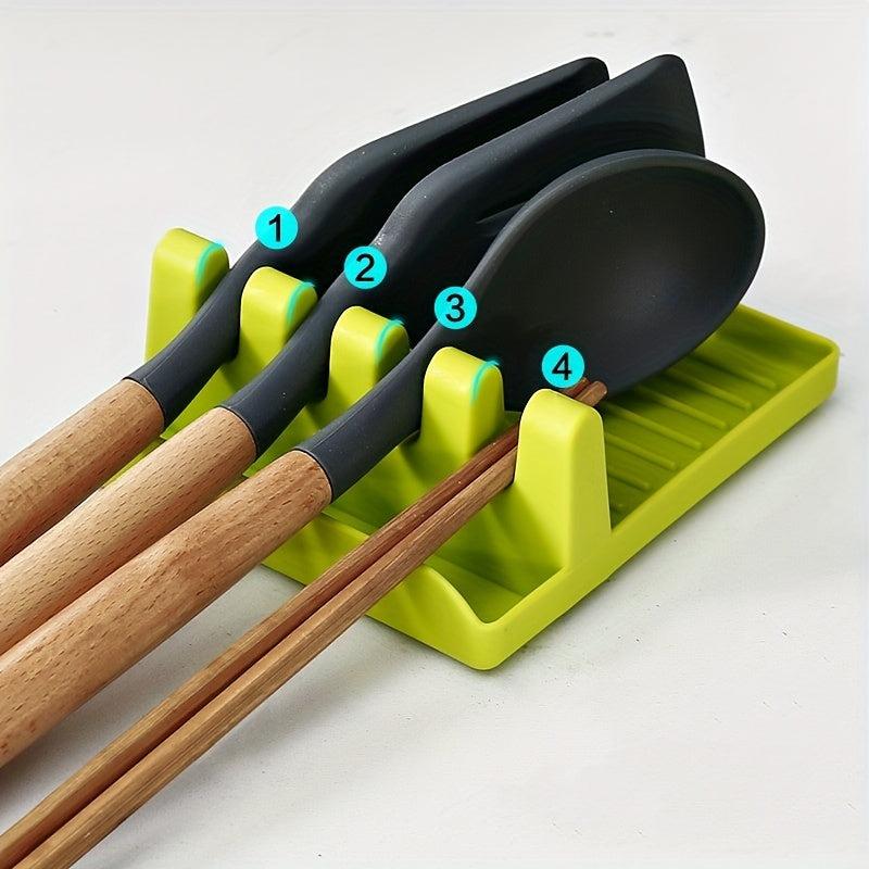 Kitchen Spatula Rack Spoon Pad Pot Cover Holder Plate Storage