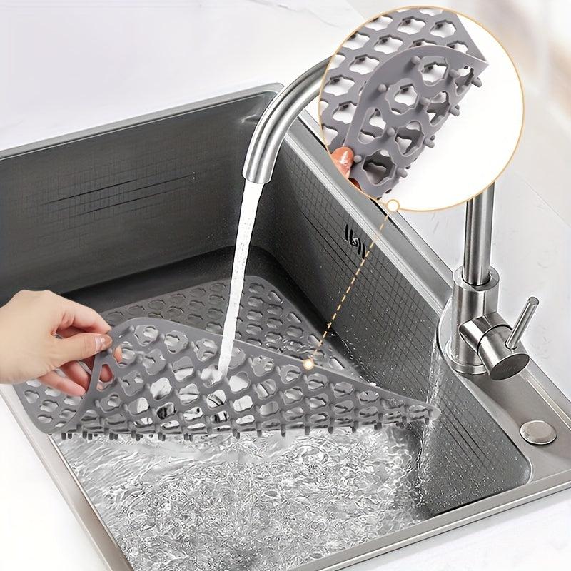 Heat-resistant Silicone Sink Mat, Anti-skid, Mesh Design