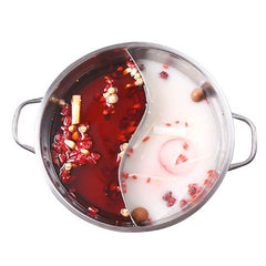 Sichuan Hot Pot Stainless Steel Cooking Pot For Gas Stovetop
