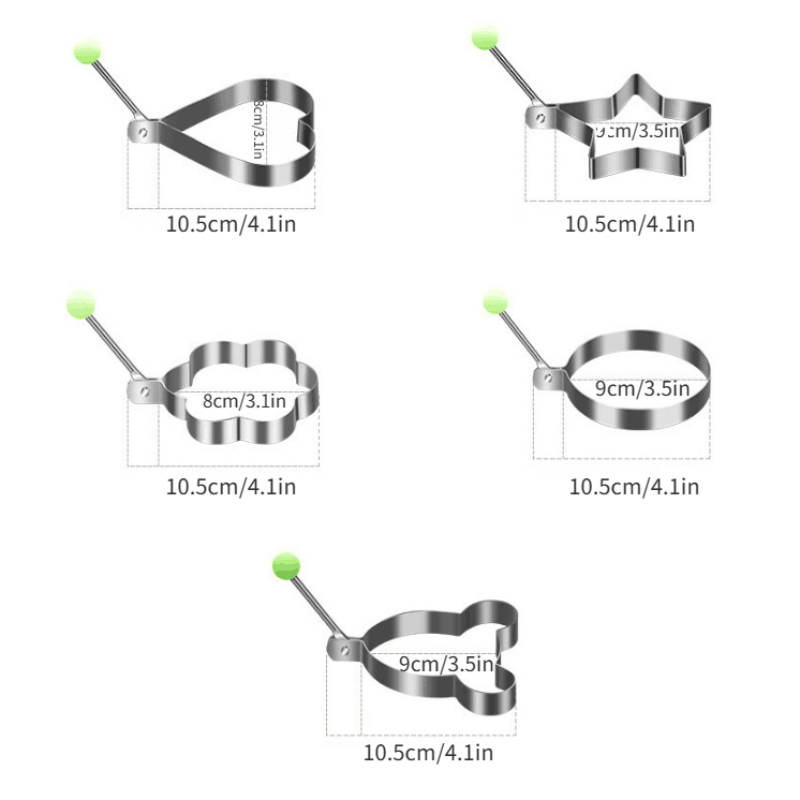 Stainless Steel Egg Ring for Frying Eggs and Omelet