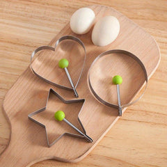 5pcs Fried Egg Rings Pancake Mold Maker Non Stick Stainless Steel Egg Form