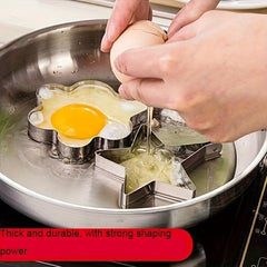 10 Pcs Stainless Steel Love Shaped Egg Frying Mold Set
