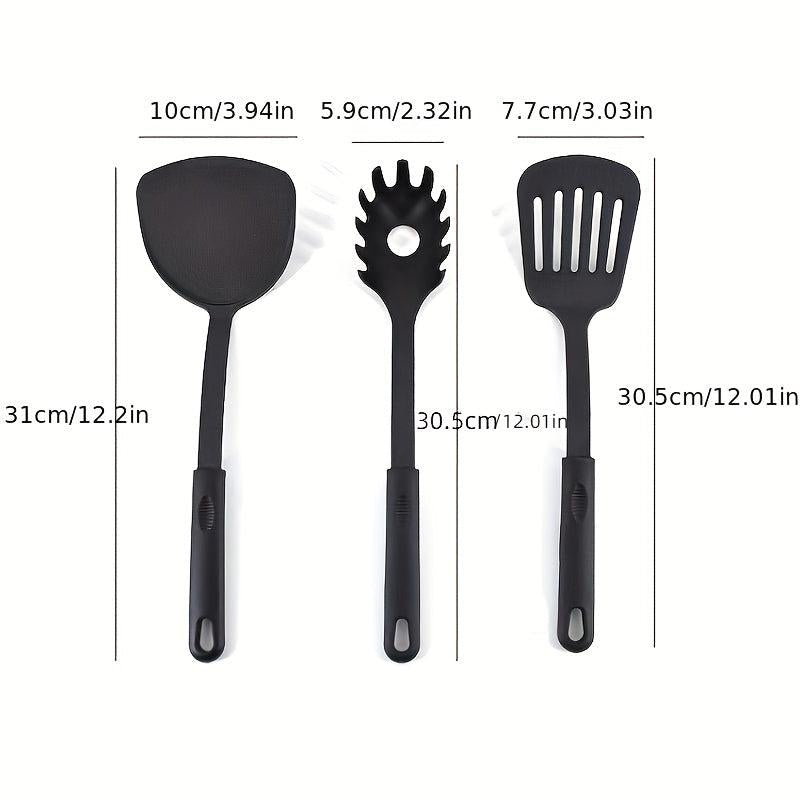6pcs Kitchen Utensil Set High Temp Resistant Pp Spatula Non-stick Shovel Spoon