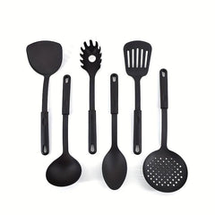 6pcs Kitchen Utensil Set High Temp Resistant Pp Spatula Non-stick Shovel Spoon
