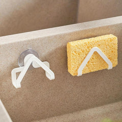 2Pcs Suction Cup Drain Rack Kitchen Organizer