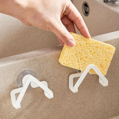 2Pcs Suction Cup Drain Rack Kitchen Organizer