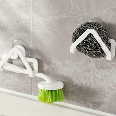 2Pcs Suction Cup Drain Rack Kitchen Organizer