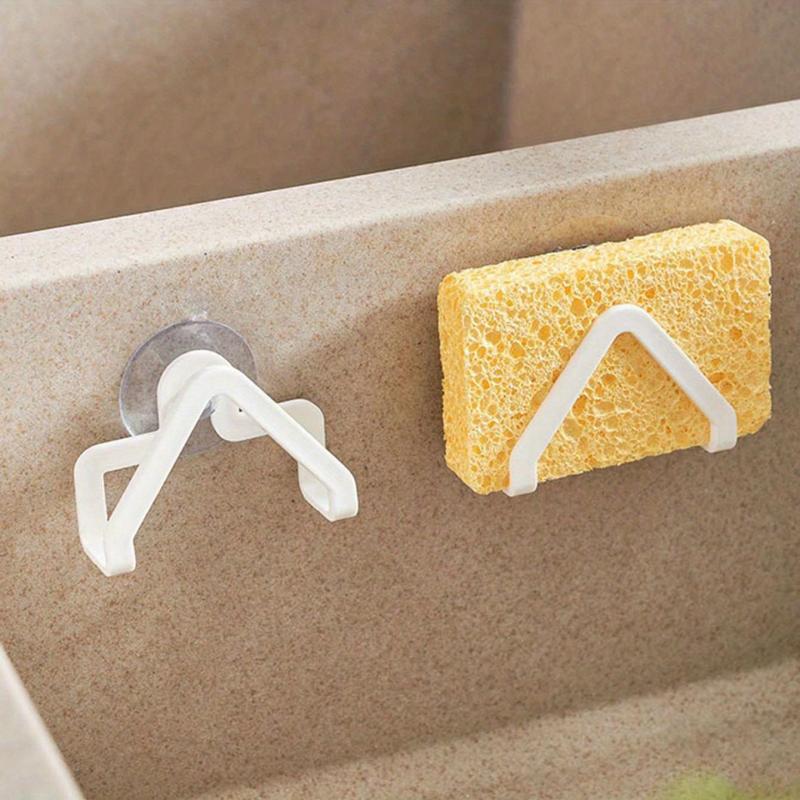 2Pcs Suction Cup Drain Rack Kitchen Organizer