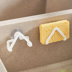 2Pcs Suction Cup Drain Rack Kitchen Organizer