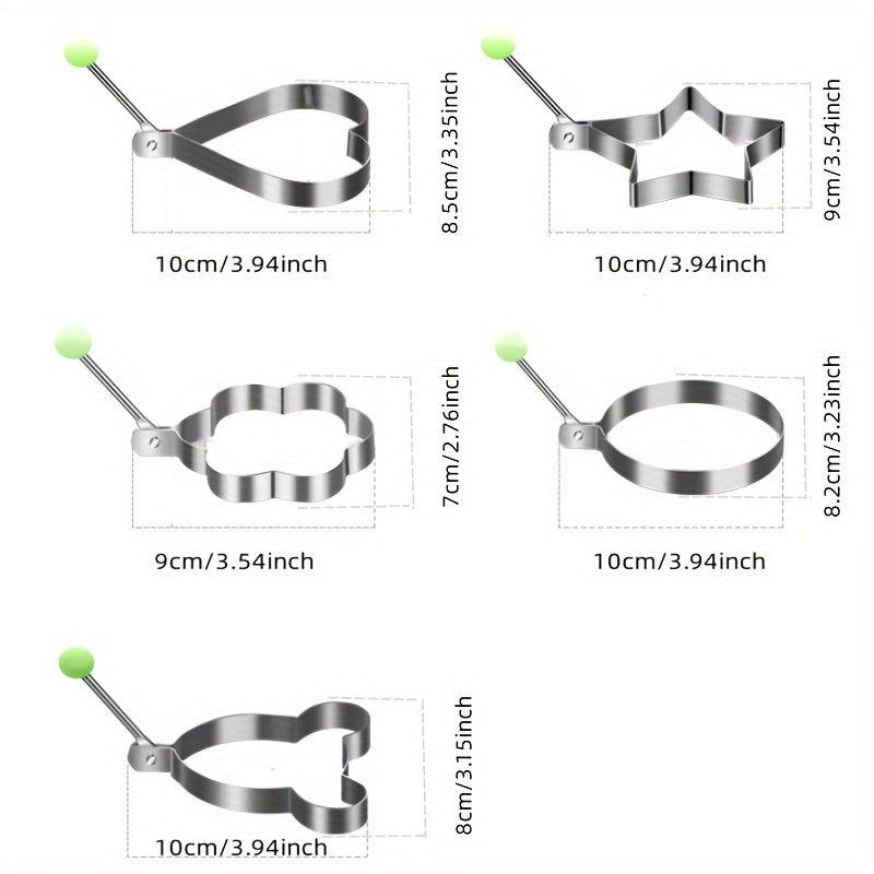 Cartoon Egg Ring Stainless Steel Cooking Rings for Frying Eggs and Omelets