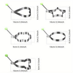 Cartoon Egg Ring Stainless Steel Cooking Rings for Frying Eggs and Omelets
