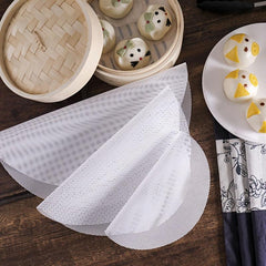 Round Silicone Steamer Mat Non-stick Steaming Cloth Cage Dra