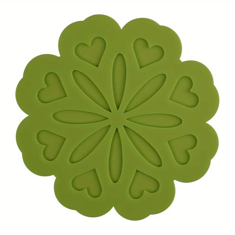 Silicone Trivet Mat Flower Shaped Hot Dishes Holders
