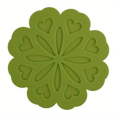 Silicone Trivet Mat Flower Shaped Hot Dishes Holders