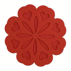 Silicone Trivet Mat Flower Shaped Hot Dishes Holders