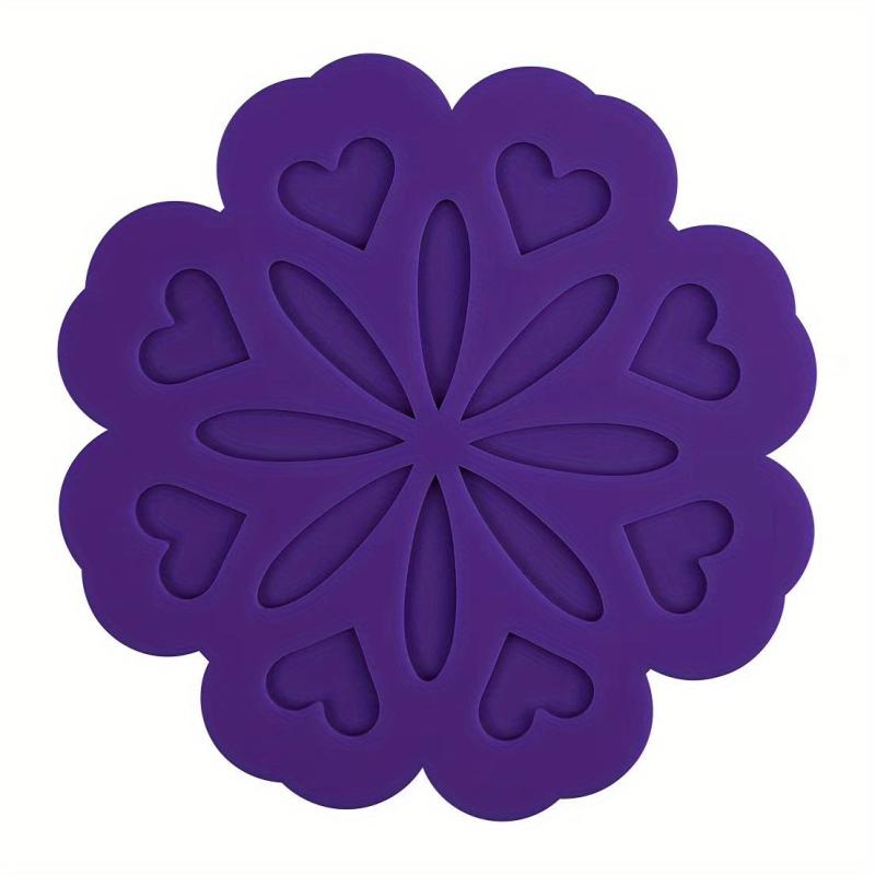 Silicone Trivet Mat Flower Shaped Hot Dishes Holders