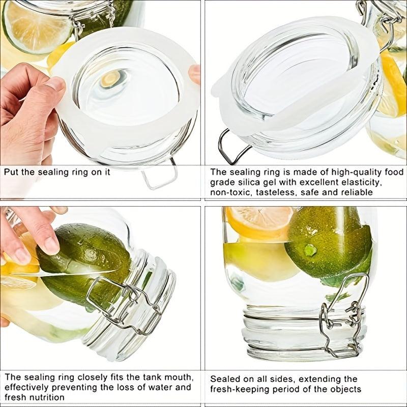 8pcs Silicone Jar Gaskets for Regular Mouth Canning Jars