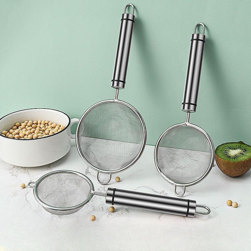 2pcs Stainless Steel Strainer & Egg Yolk Separator Kitchen Tools