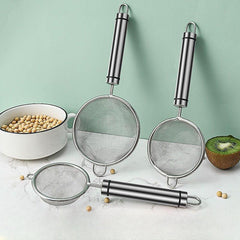 2pcs Stainless Steel Strainer & Egg Yolk Separator Kitchen Tools